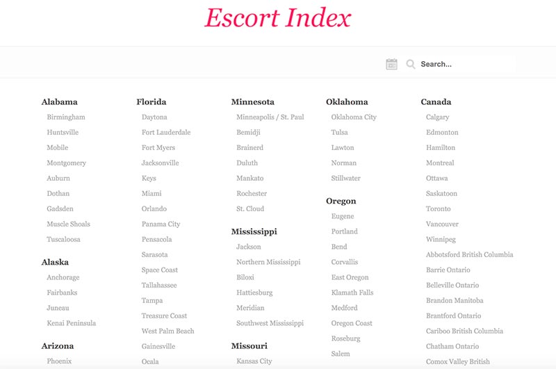 Escort Index